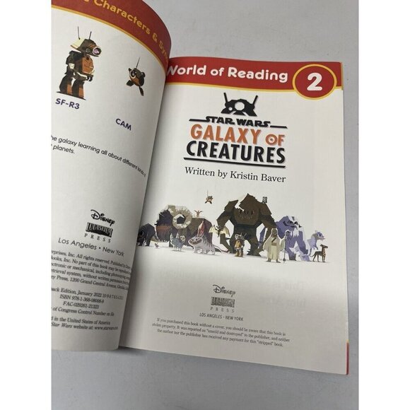 2 World Of Reading Star Wars The Mandalorian & Galaxy Of Creatures Level 2 Books - Picture 6 of 7